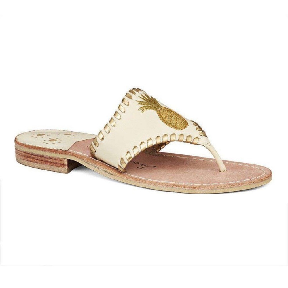 NEW Jack Rogers sandals with pineapple, size 9